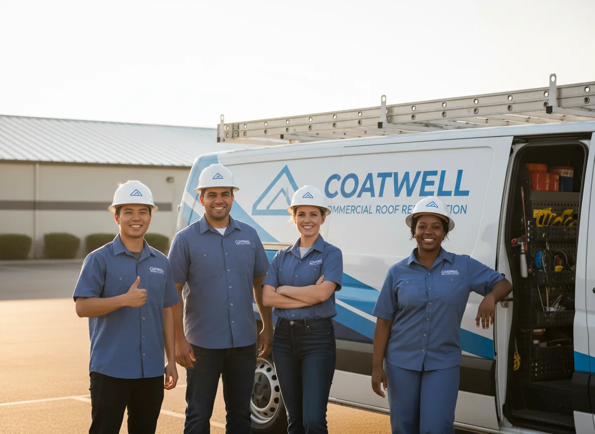 Commercial roof coating company in Reydon, OK